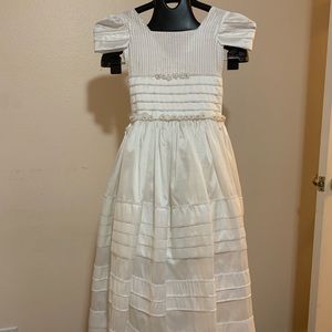First girls white dress